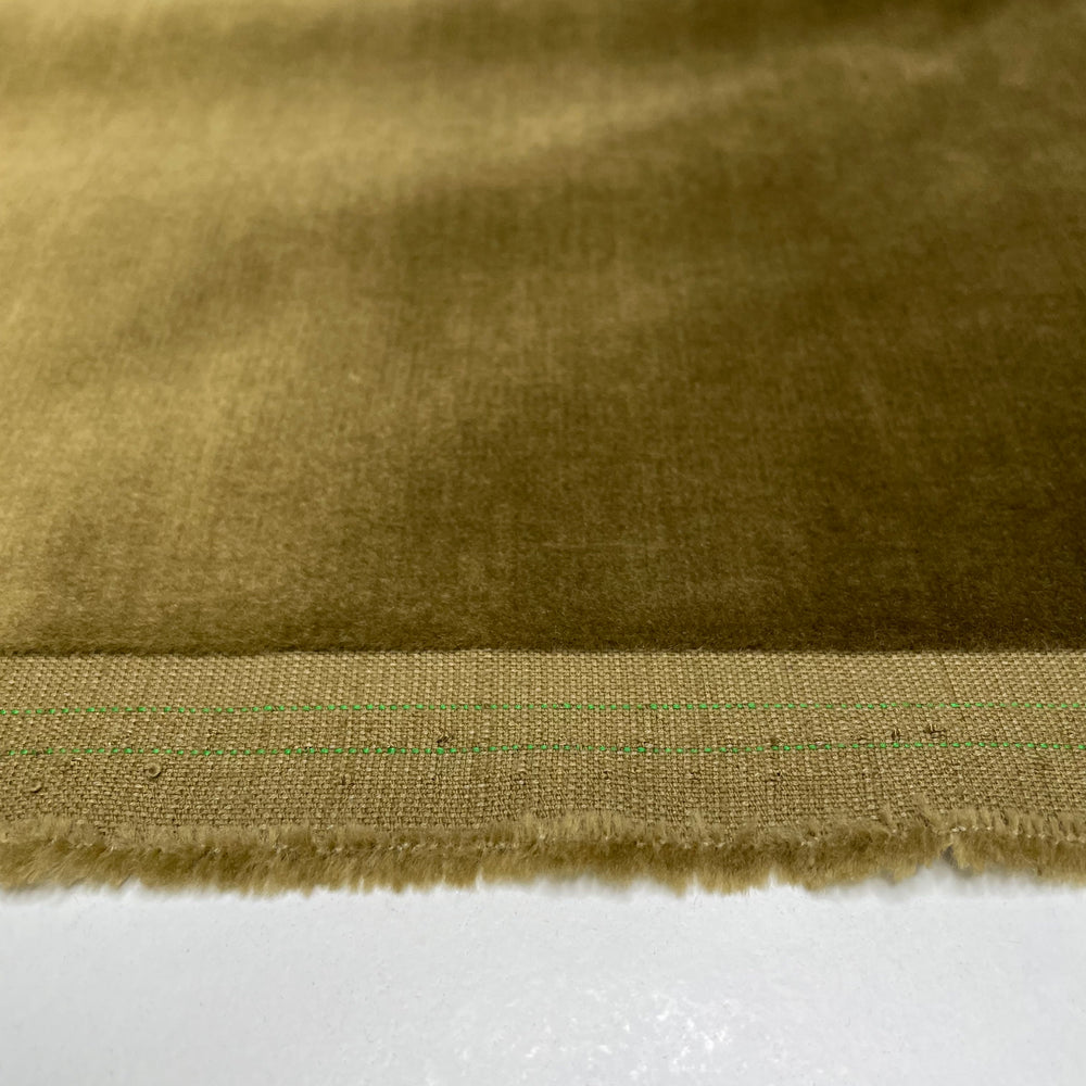 Velvet Jacket - Velvet Cotton Woven - Olive - 0.85M Bundle (6661494472817)