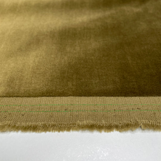 Velvet Jacket - Velvet Cotton Woven - Olive - 0.85M Bundle (6661494472817)