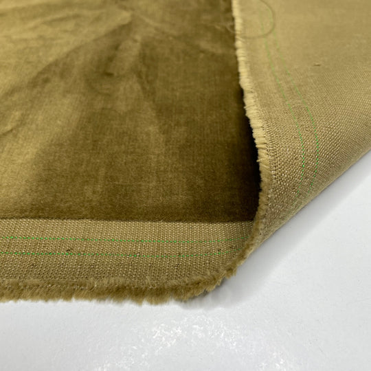Velvet Jacket - Velvet Cotton Woven - Olive - 0.85M Bundle (6661494472817)