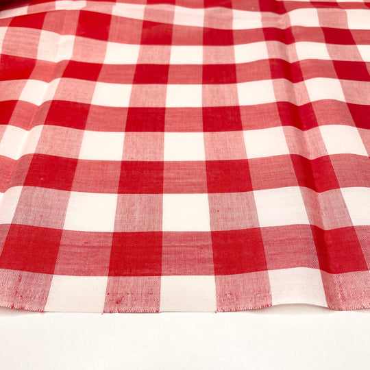 UB - Lady And The Tramp Table Cloth - Cotton Woven - Red/White Plaid - 1.4M Bundle (6664226078833)