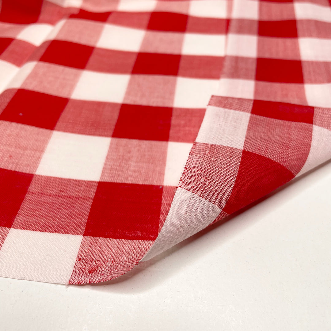 UB - Lady And The Tramp Table Cloth - Cotton Woven - Red/White Plaid - 1.4M Bundle (6664226078833)