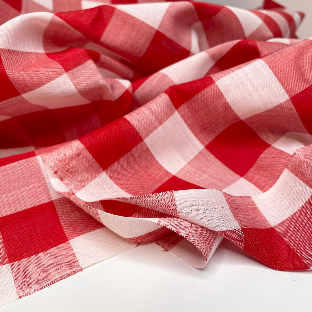 UB - Lady And The Tramp Table Cloth - Cotton Woven - Red/White Plaid - 1.4M Bundle (6664226078833)