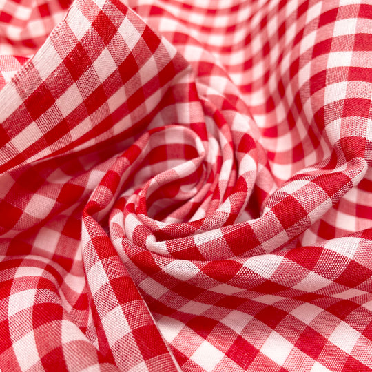UB - The Fancy Napkins - Cotton Woven - Red/White Plaid - 2M Bundle (6664226275441)