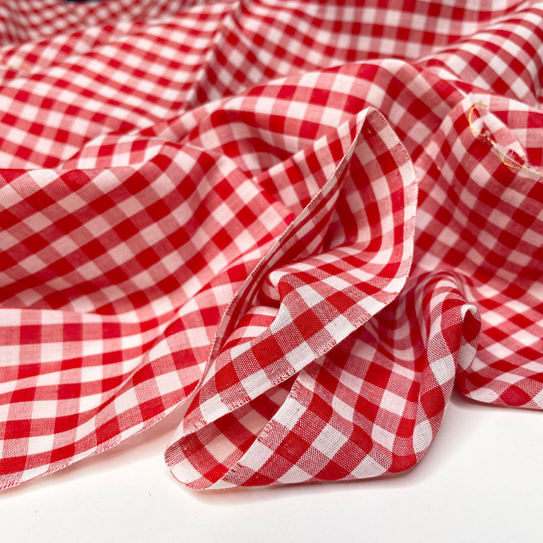 UB - The Fancy Napkins - Cotton Woven - Red/White Plaid - 2M Bundle (6664226275441)