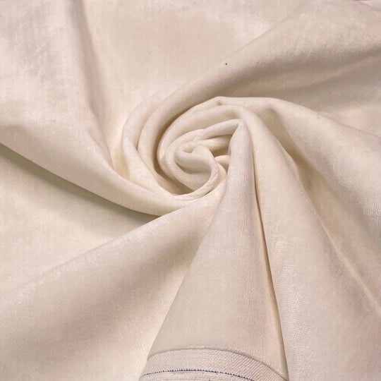 Family Photo Backdrop - Faux Velvet Natural Blend Woven - Cream - 1.1M Bundle (6665843376241)