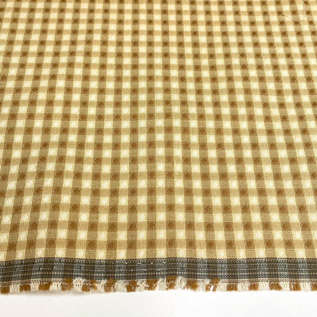 Assorted Butter Cookies - Cotton Blend Woven - Gold Polka Dots - 1/2 Meter (6669358956657)
