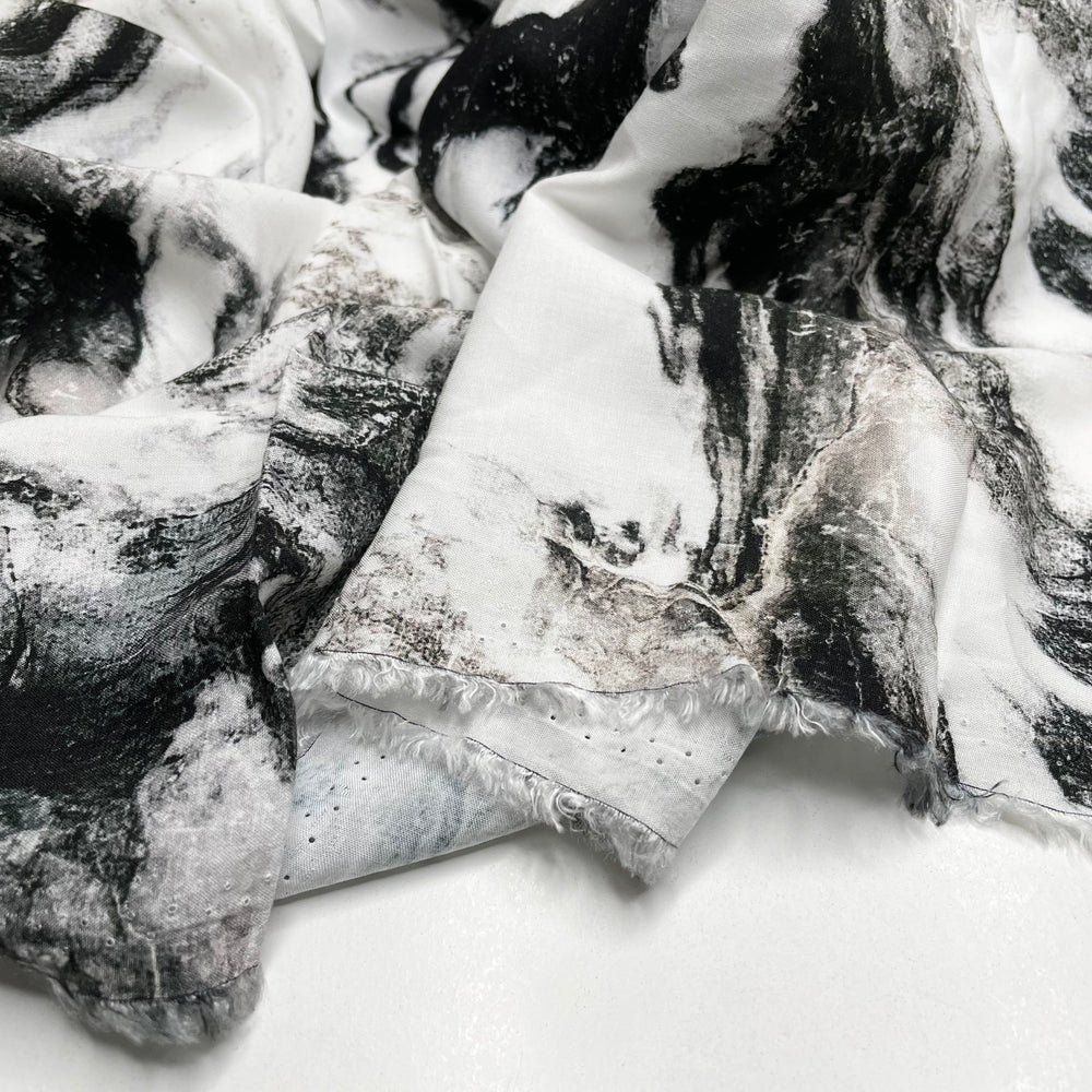Polished Countertop - Viscose Woven - White/Black Marble - Bundles (6671962144881)