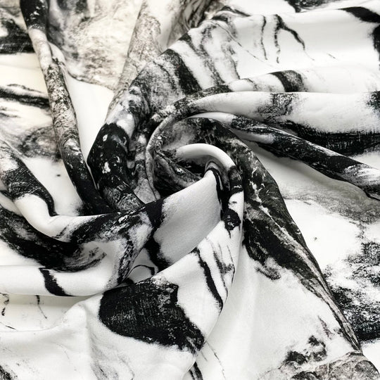 Polished Countertop - Viscose Woven - White/Black Marble - Bundles (6671962144881)