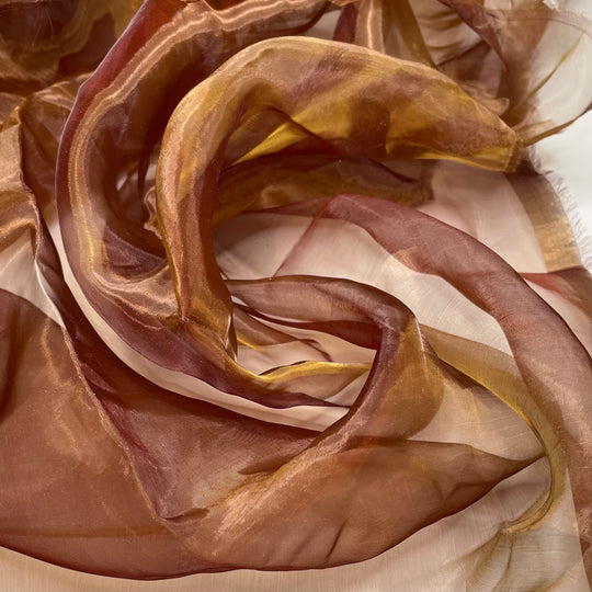 Second Chance - Organza Synthetic Blend Woven - Gold/Red - 3M Bundle (6672186736753)