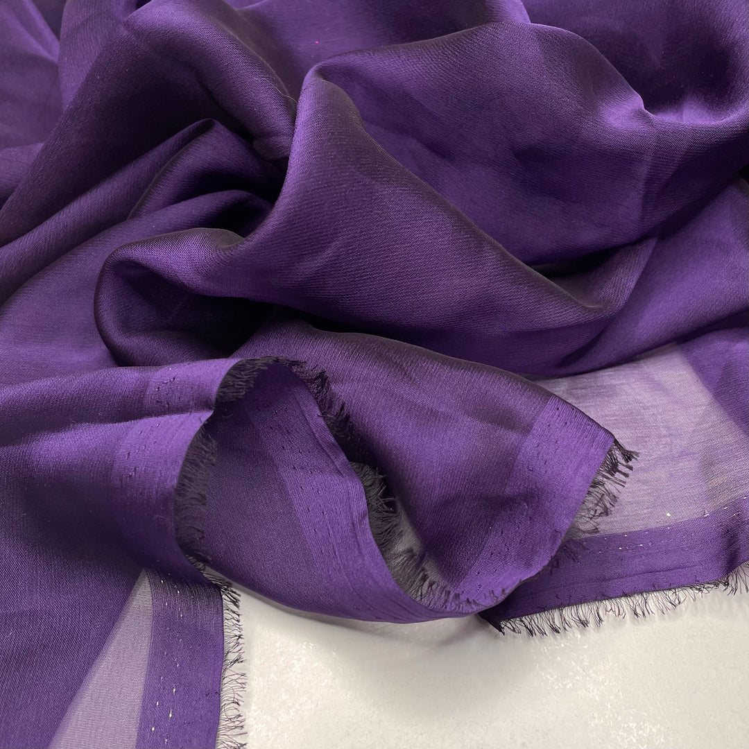 Amethyst Gala - Chiffon Poly Woven - Purple - 3M Bundle (6672187293809)