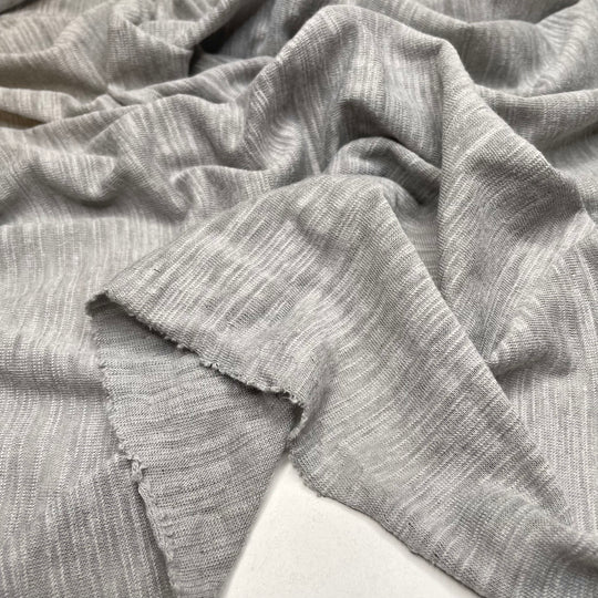 Fireplace Smoke - Jersey Cotton/Bamboo Knit - Grey - 1M Bundle (6672693231729)