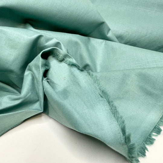 Minty Goodness - Shiny Finish Cotton Woven - Light Green - 1/2 Meter (6685404135537)