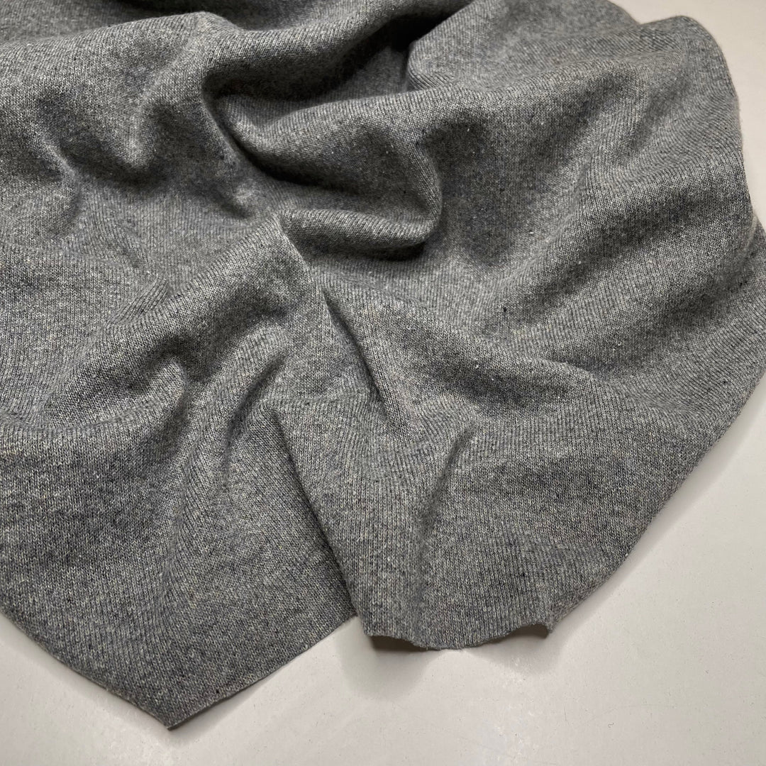 Heart-shaped Rock Collection - Tubular Rib Knit Cotton/Bamboo Knit - Grey - 2.2M Bundle (6676910014577)
