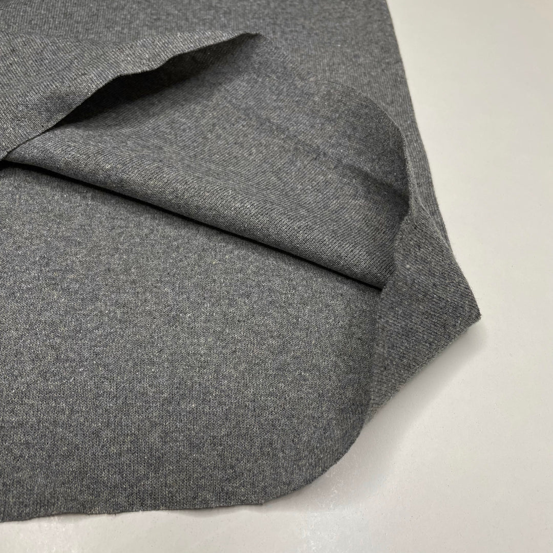 Heart-shaped Rock Collection - Tubular Rib Knit Cotton/Bamboo Knit - Grey - 2.2M Bundle (6676910014577)