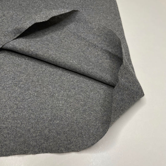 Heart-shaped Rock Collection - Tubular Rib Knit Cotton/Bamboo Knit - Grey - 2.2M Bundle (6676910014577)