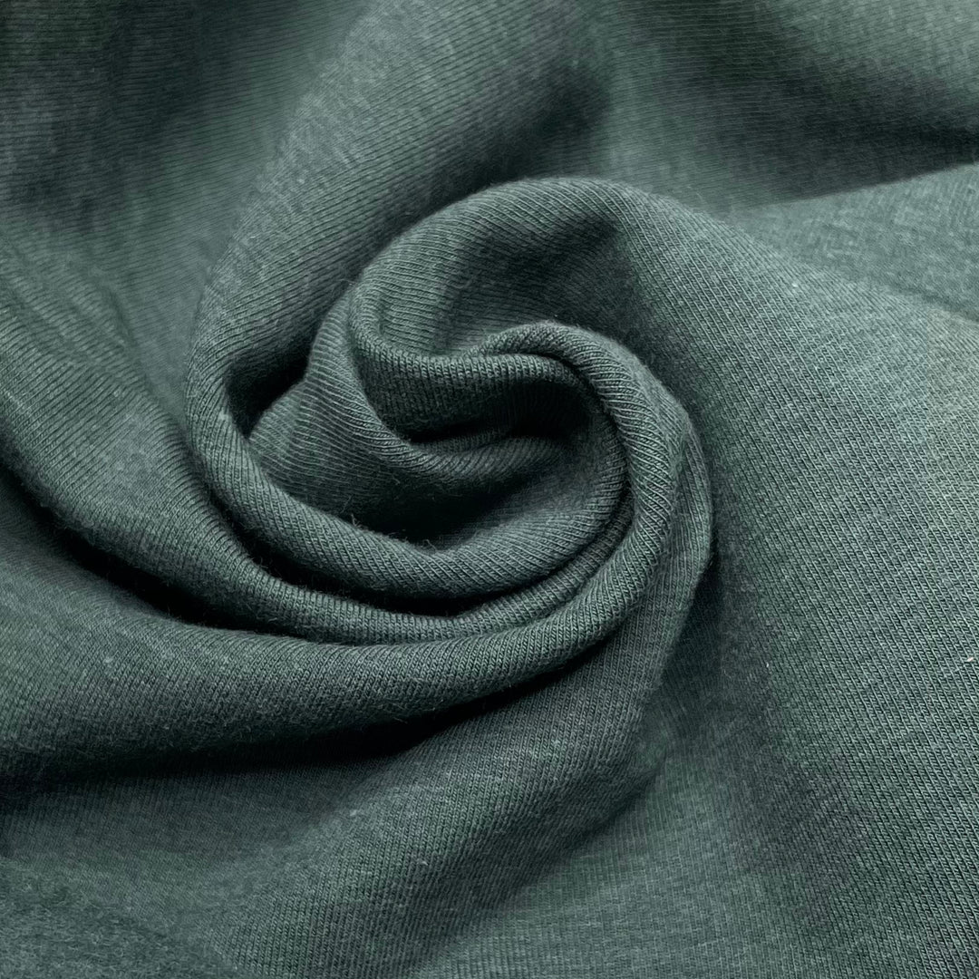 Blue Spruce - Jersey Fleece Bamboo/Cotton Knit - Green - 1M Bundle (6678340927601)
