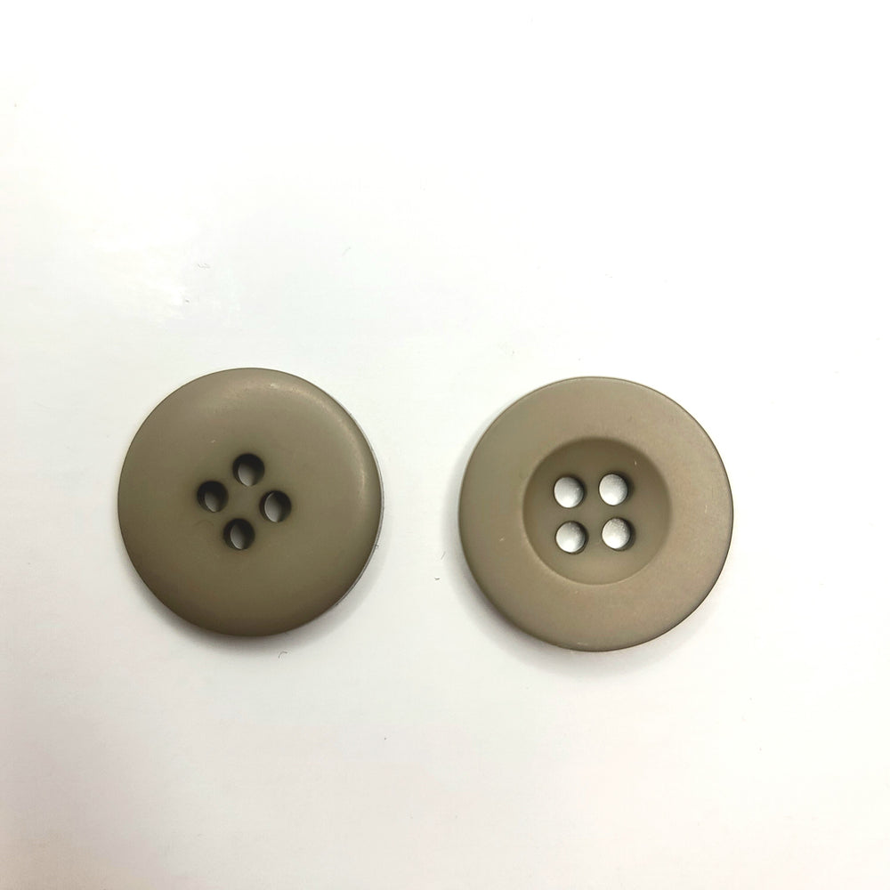 4 Hole Button - 17MM Plastic - Light Brown/Pearl - 10 Pack (6746743210097)