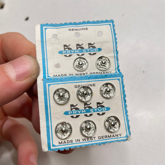 Sew-on Snap Button - 7MM Metal - Silver - 8 Pack (6809616810097)