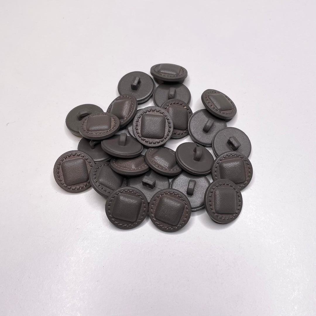 Shank Button - 18MM Plastic - Brown (6656646578289)