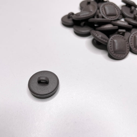 Shank Button - 18MM Plastic - Brown (6656646578289)