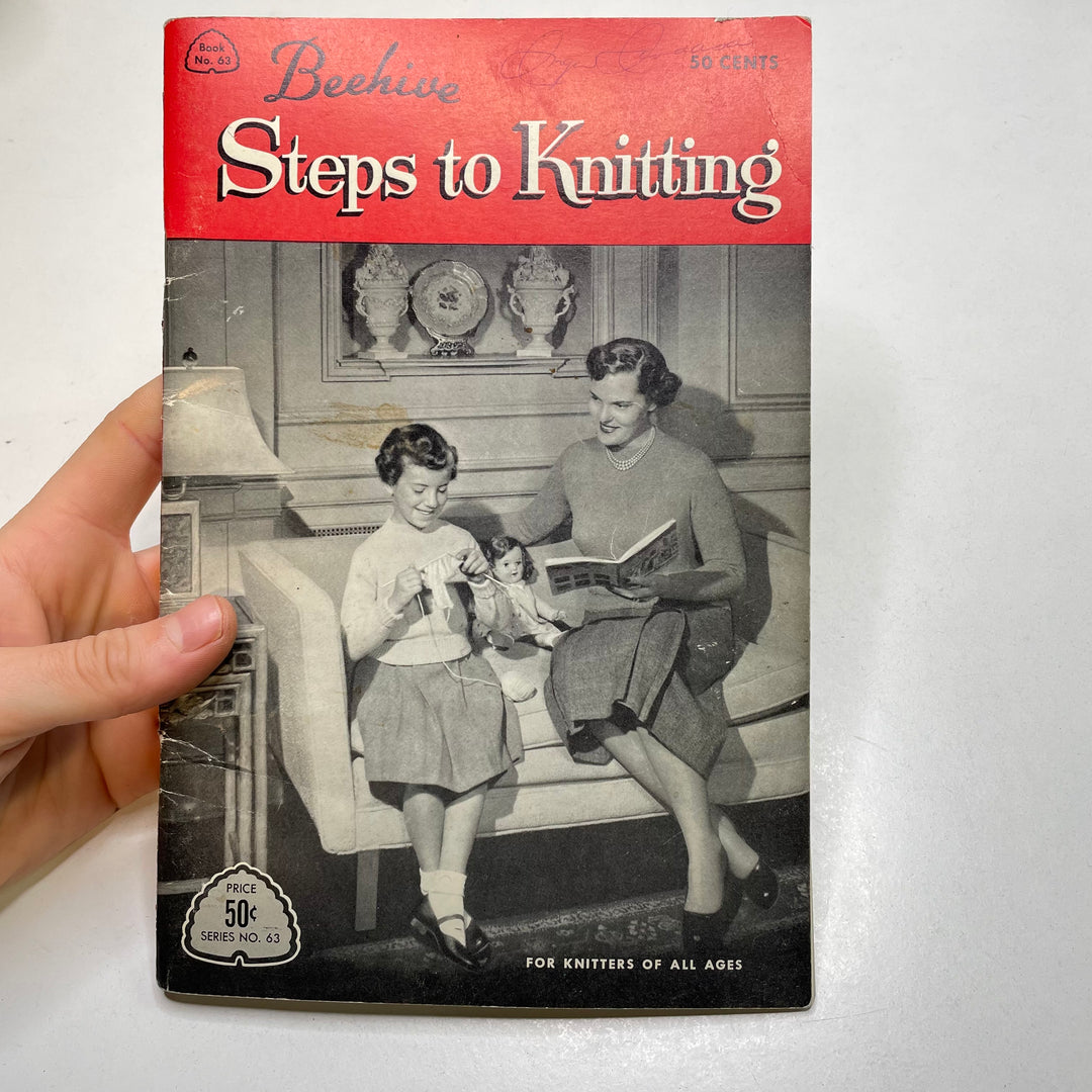 Steps To Knitting Books - Vintage - Individual (6817838760049)