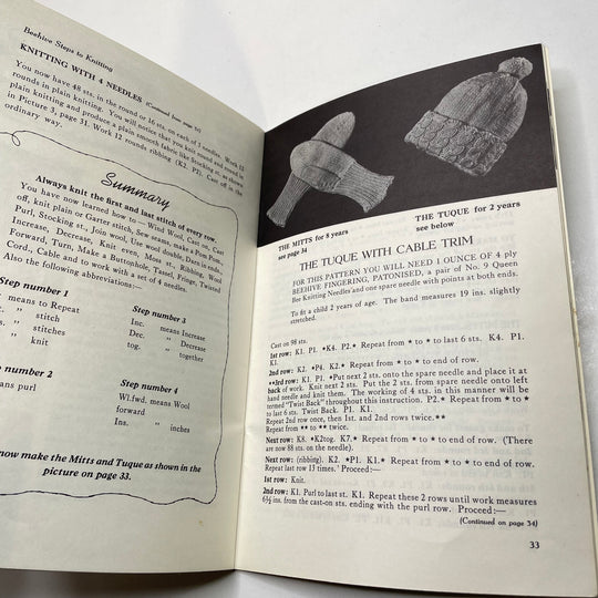 Steps To Knitting Books - Vintage - Individual (6817838760049)