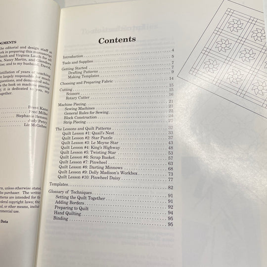 Lessons In Machine Piecing Books - Mccloskey 1990 - Individual (6826327343217)