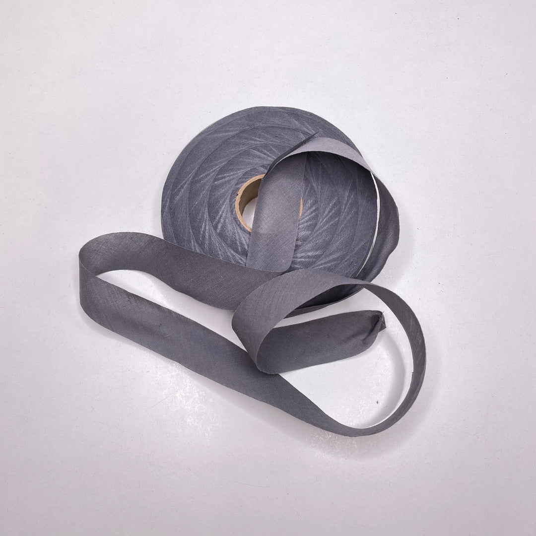 1" Continuous Woven Bias Tape - Grey - 1M (6744128553073)