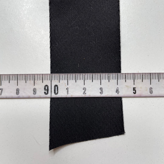 1 ½" Continuous Woven Bias Tape - Black - Roll