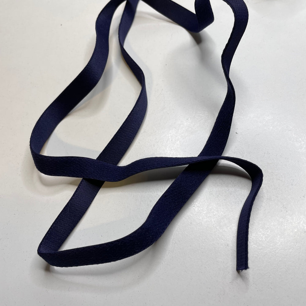 ½" Plush-Back Elastic - Navy - 1M