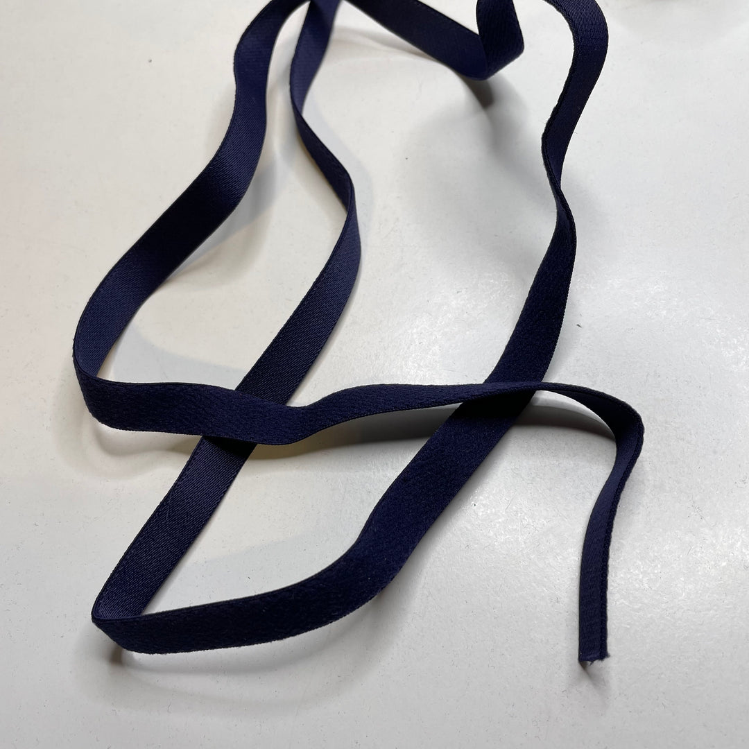 ½" Plush-Back Elastic - Navy - 1M