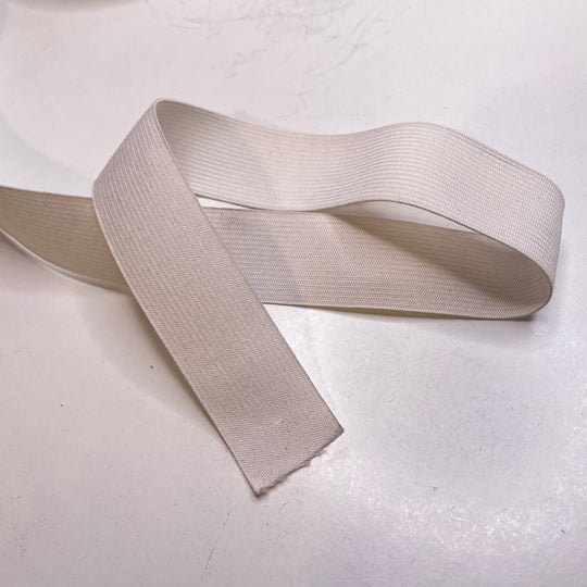 1 ¼" Knitted Elastic - White - 1M