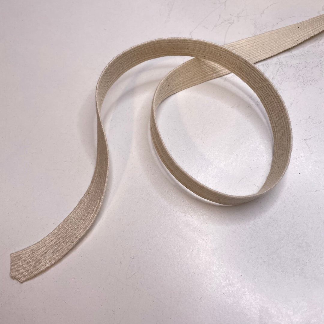 ⅝" Braided Elastic - Cream - 1M