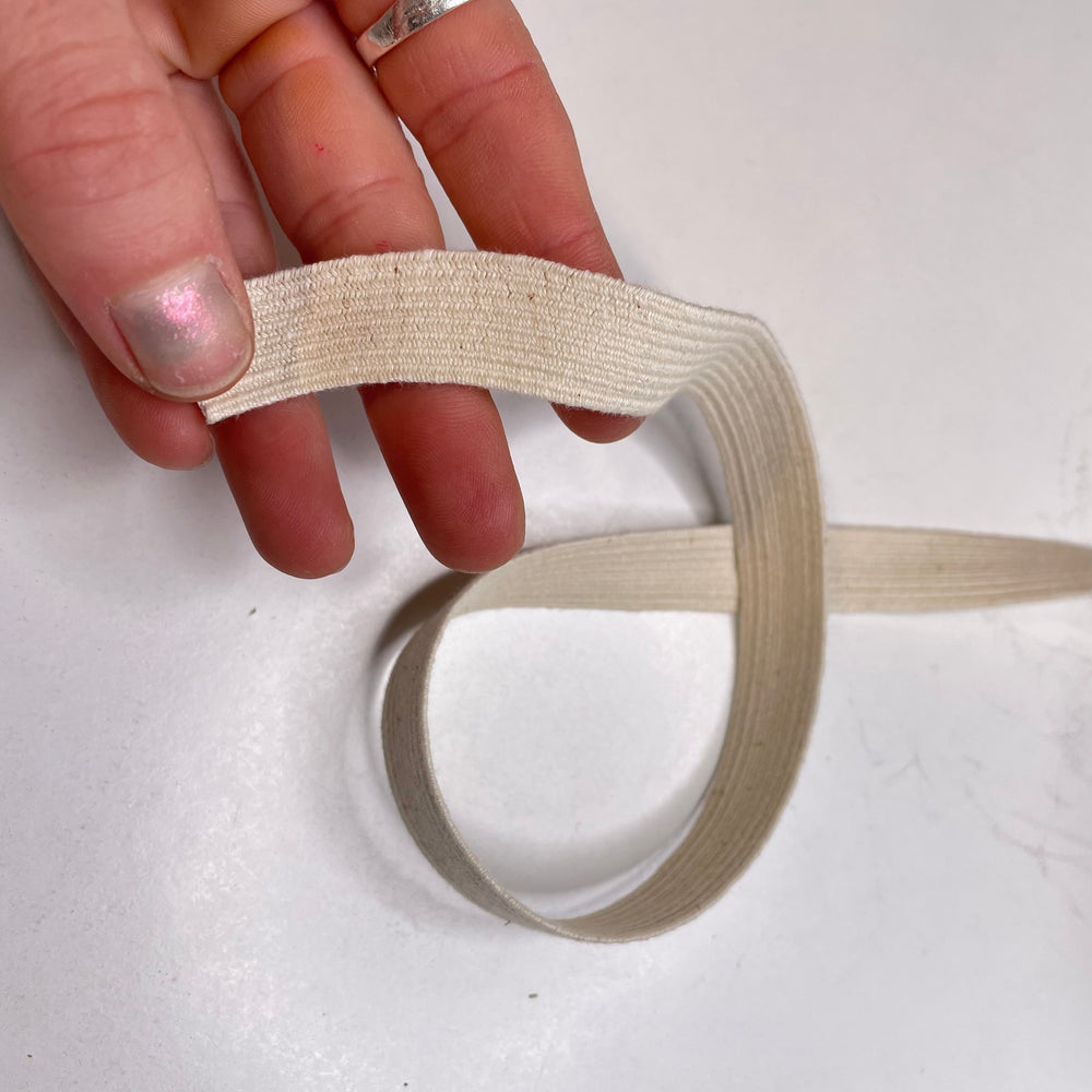 ⅝" Braided Elastic - Cream - 1M