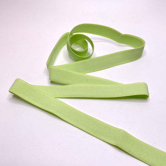 ¾" Plush-Back Elastic - Lime Green - 1M