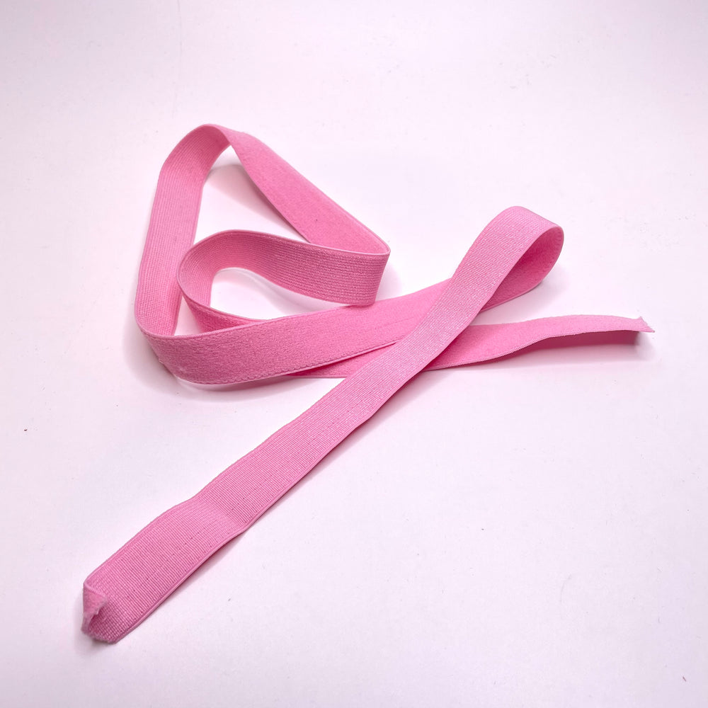 ¾" Plush-Back Elastic - Pink - 1M