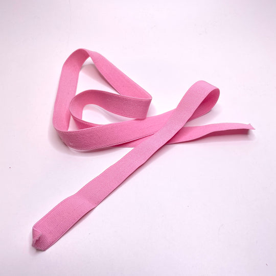 ¾" Plush-Back Elastic - Pink - 1M