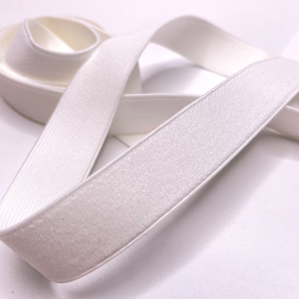 ¾" Plush-Back Elastic - Off White - 1M