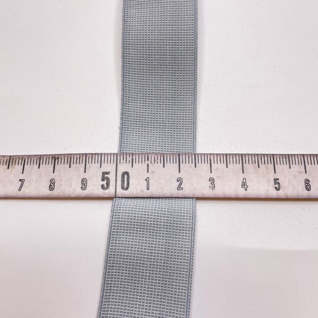 1" Plush-Back Elastic - Light Grey - 1M