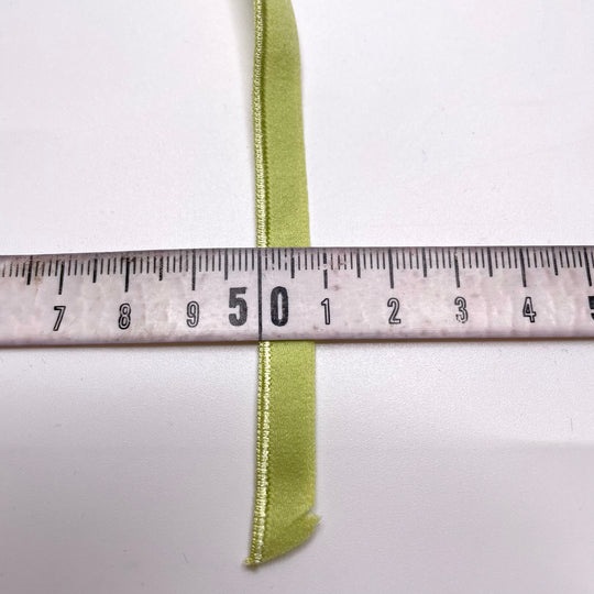 ¼" Plush Piped Edge Elastic - Light Bright Green - 1M