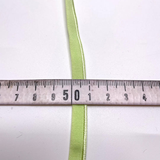 ¼" Plush Piped Edge Elastic - Neon Lime - 1M
