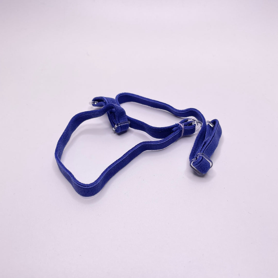 ¼" Plush Piped Edge Pre Made Bra Strap Elastic - Royal Blue - 11M 2 Pack Elastic