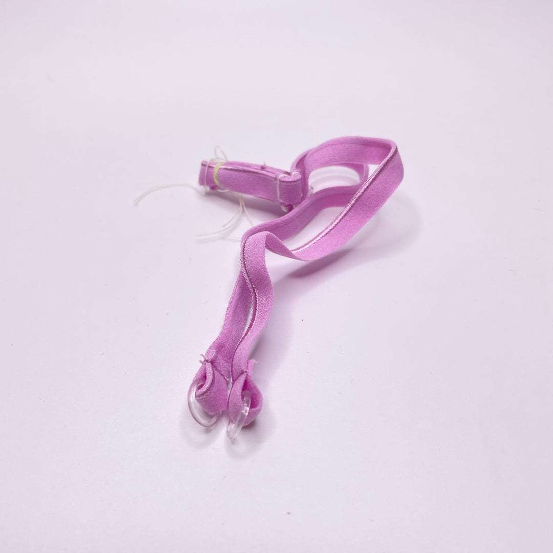 ¼" Plush Piped Edge Pre Made Bra Strap Elastic - Orchid Pink - 8M 2 Pack Elastic