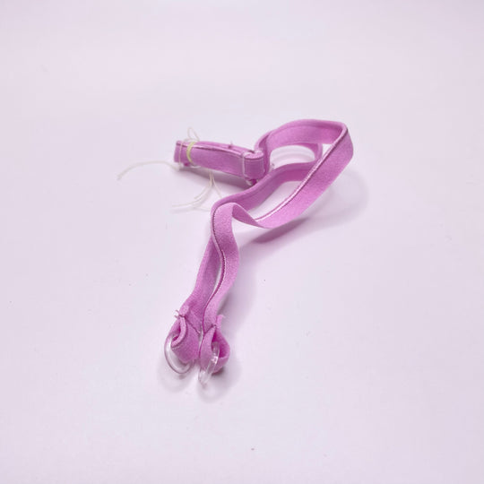 ¼" Plush Piped Edge Pre Made Bra Strap Elastic - Orchid Pink - 8M 2 Pack Elastic
