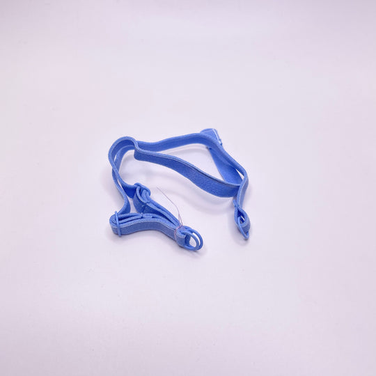 ¼" Plush Piped Edge Pre Made Bra Straps Elastic - Pacific Blue - 1M 2 Pack Elastic