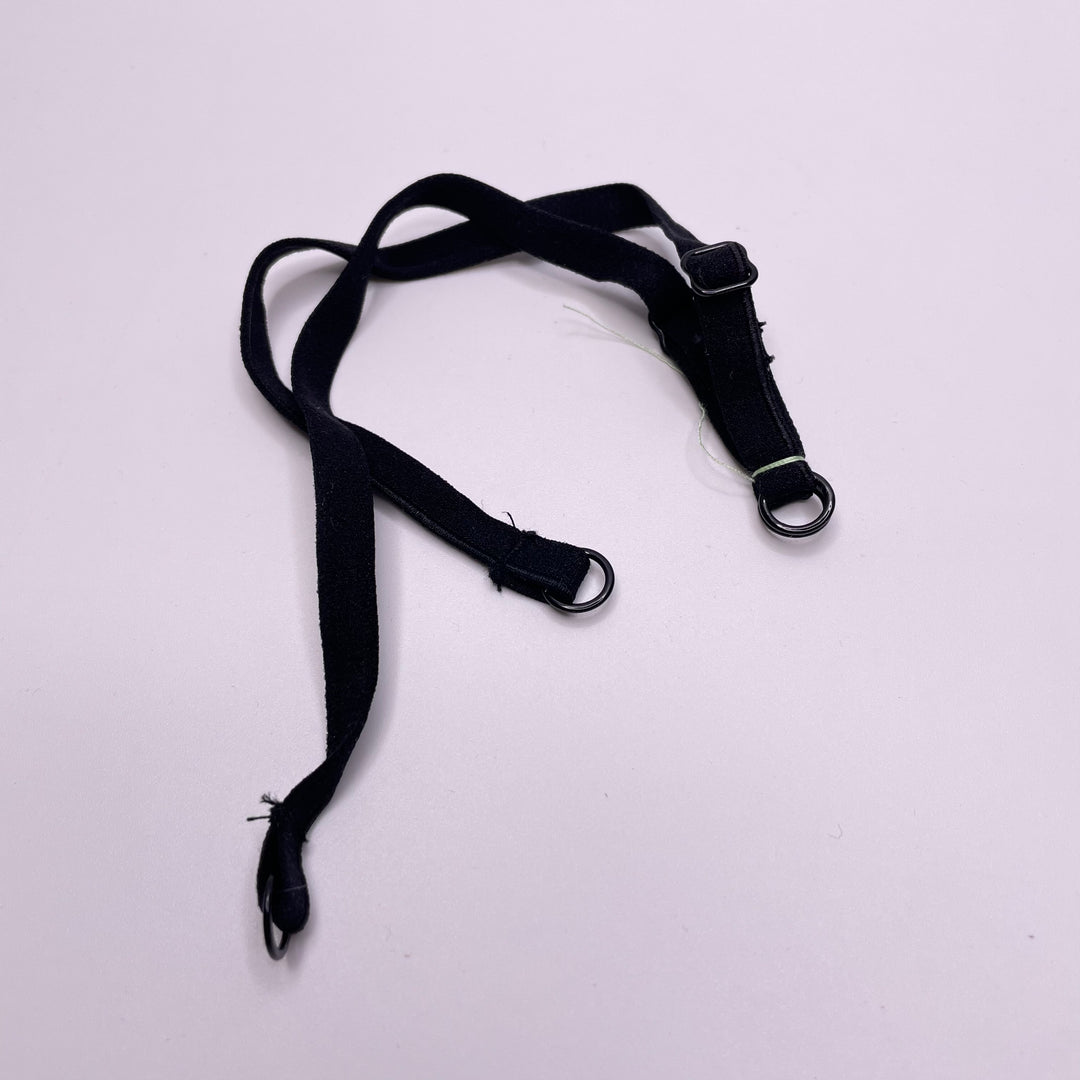 ¼" Plush Piped Edge Pre Made Bra Straps Elastic - Black - 1M 2 Pack Elastic