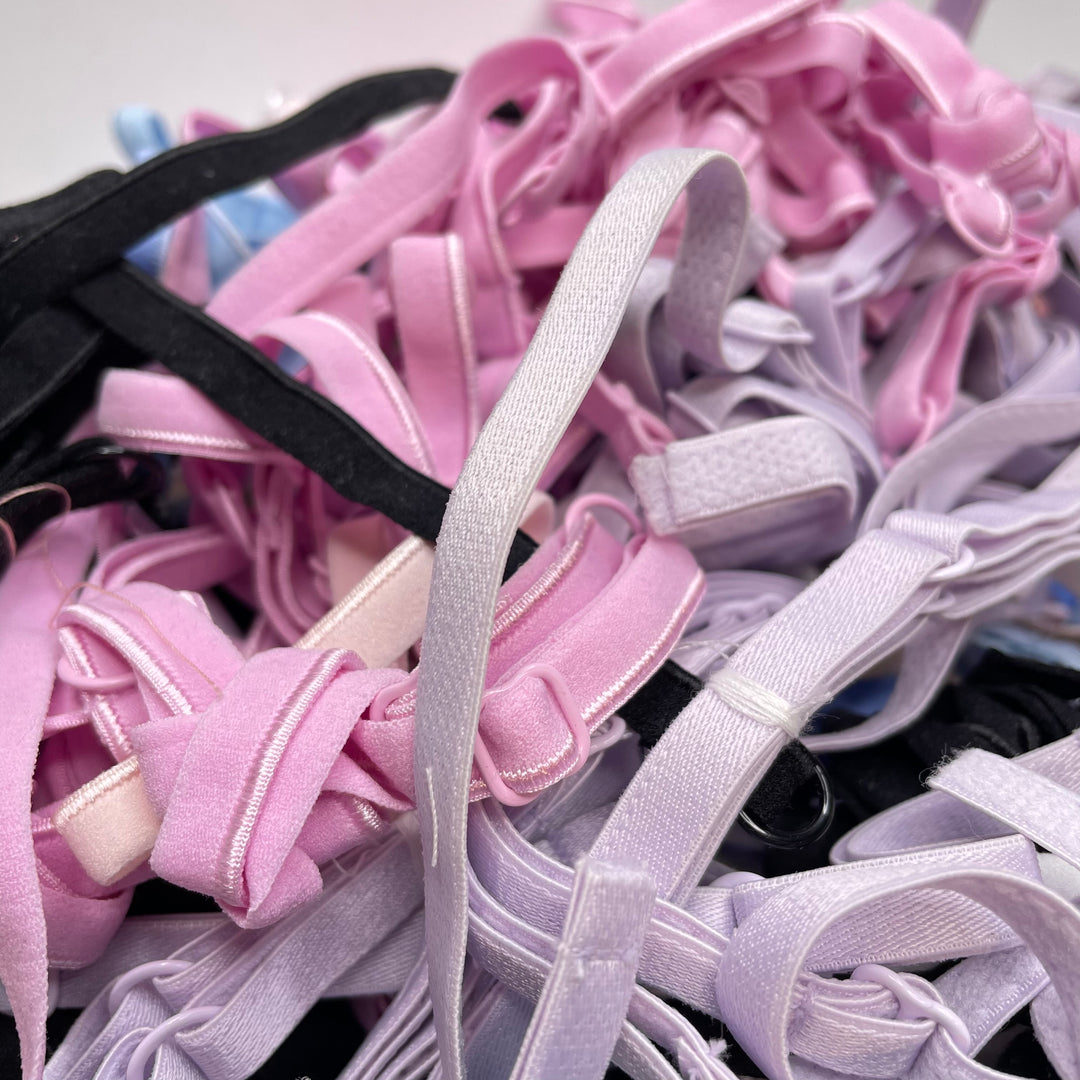 ¼" Plush Piped Edge Elastic - Multi - 1M 25 Pack Elastic