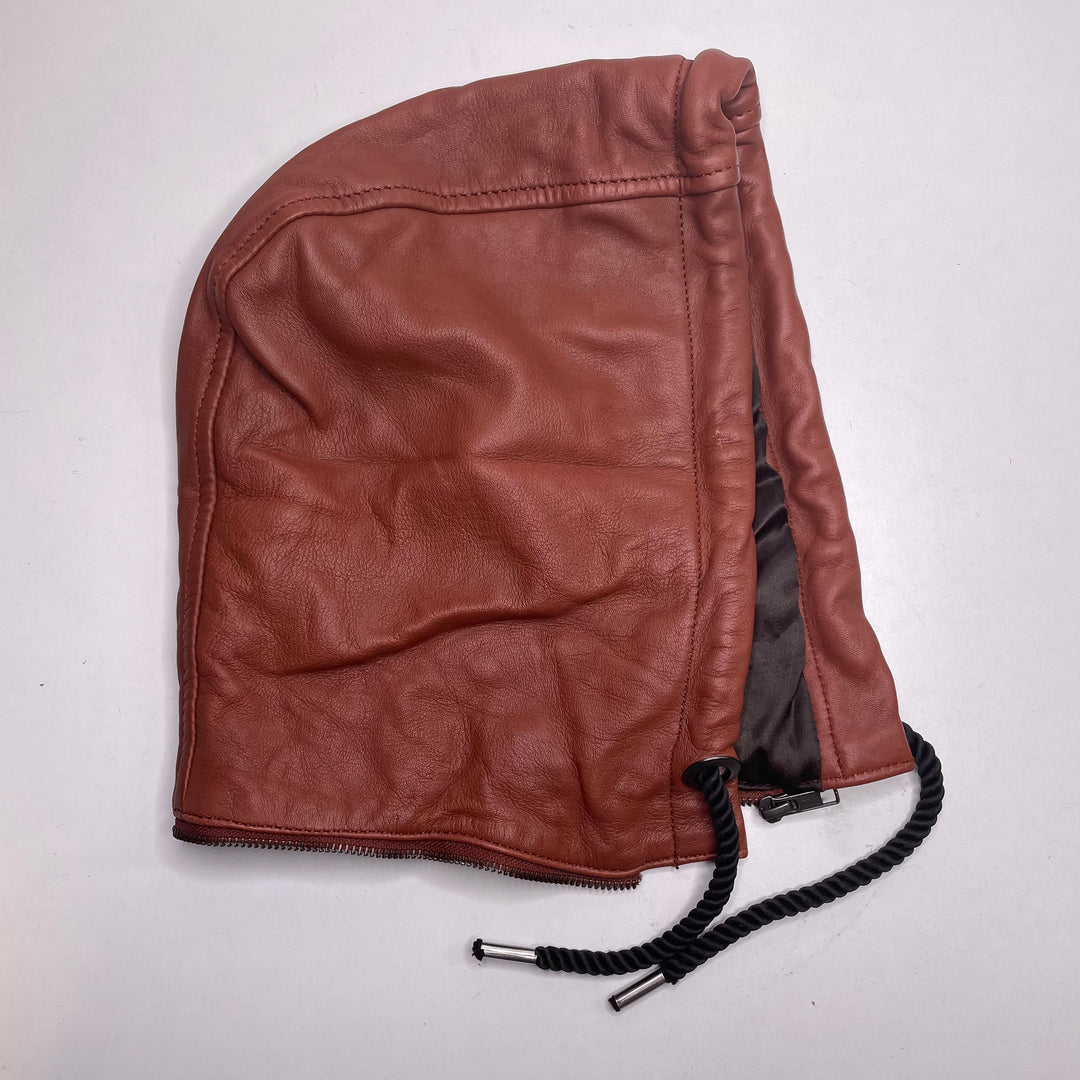 Leather Zip On Hood - Brown/Black - Individual