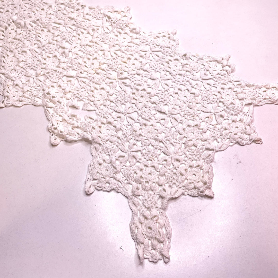 Table Runner Crochet - Cream - 2 Pack