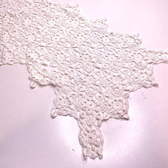 Table Runner Crochet - Cream - 2 Pack